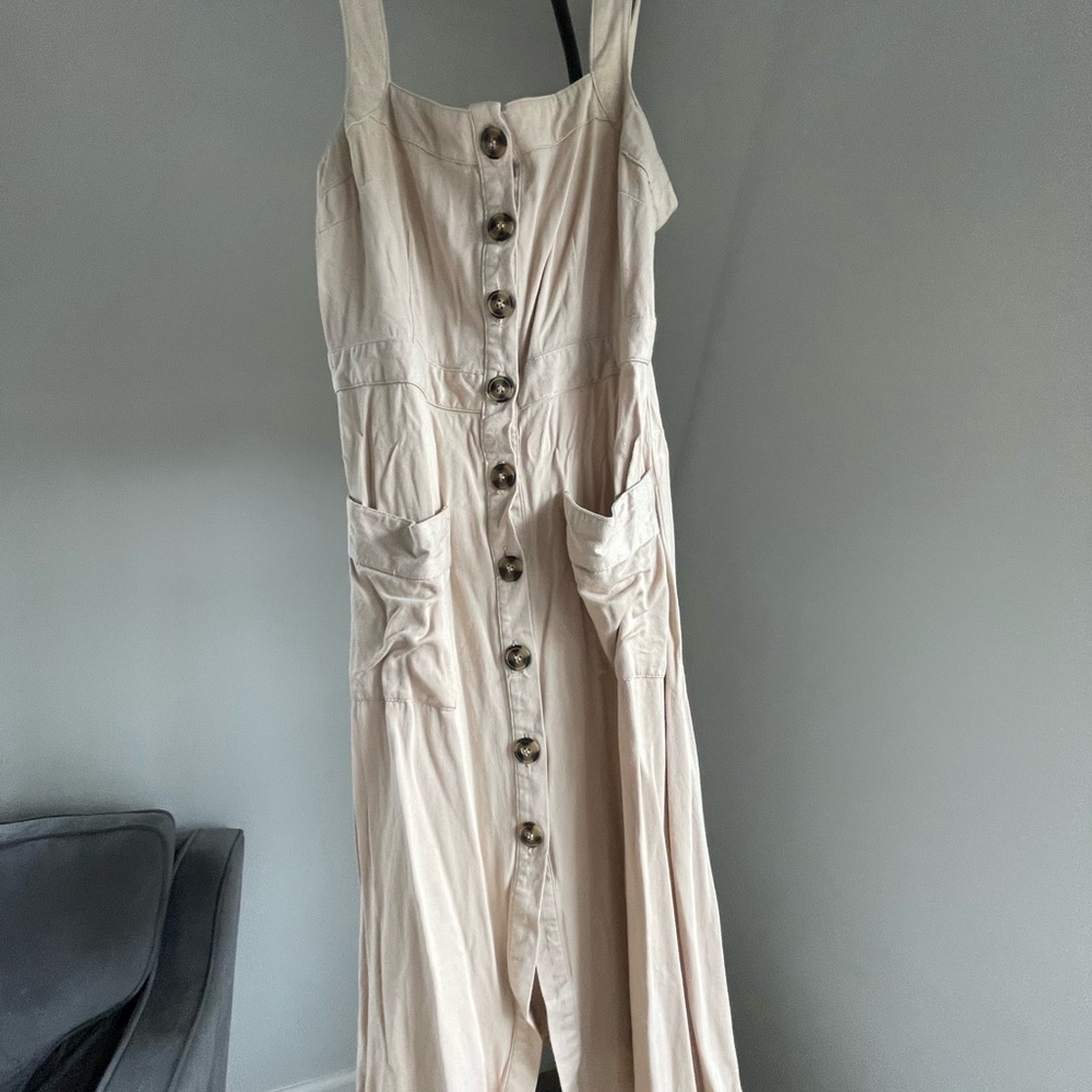 Khaki Dress , Forever21 contemporary button down